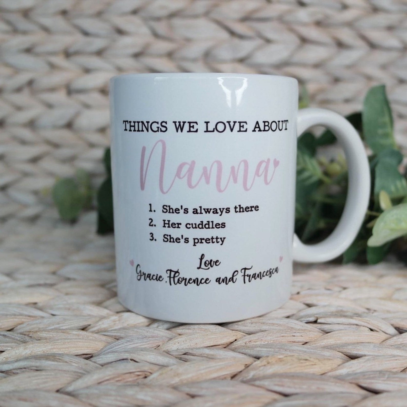 Personalised Nanny Mug Personalised Mothers Day Mug Things Etsy