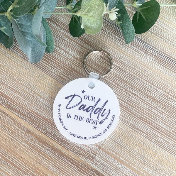 Personalised Fathers Day Gift - Personalised Keyring - Dad Keyring - Daddy Keyring - Mummy Keychain -Fathers Day Keyring - Personalised Gift