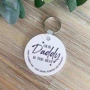 Personalised Dad Keyring - Daddy Keyring - Personalised Keyring -Mummy Keychain - Fathers Day Keyring - Personalised Fathers Day Gift - Dad