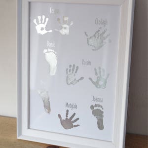 New baby keepsake | Handprint Frame | Baby hand print | Newborn keepsake | Baby footprint | New baby print | Mothers Day Frame | Fathers Day