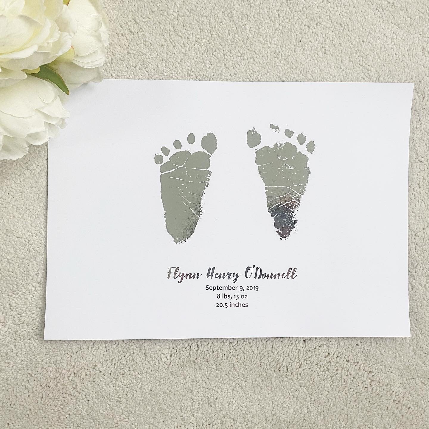 New baby keepsake Childrens Handprints Baby handprint Etsy