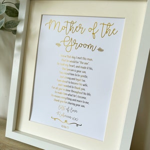 Mother of the groom gift, mother of the groom Foil Print, Gift For mother of the groom, Mother of the groom print, wedding gift