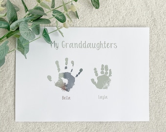 Kinder Handabdruck - Baby Handabdruck - Handabdruck Andenken - Handprint Folie Druck - Neugeborene Andenken - Babys Drucke - neue Baby-Druck