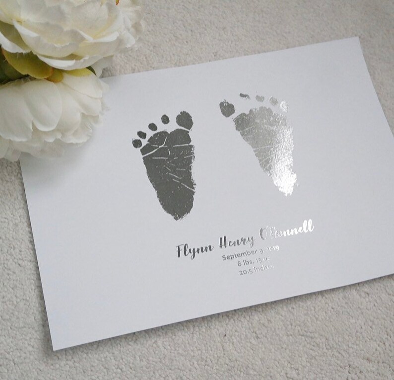 New baby keepsake Childrens Handprints Baby handprint Etsy