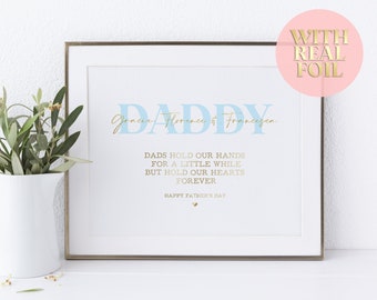 Regalo de Navidad personalizado para papá, Regalo para papá nuevo, Impresión para papá, Impresión de Navidad, Regalo para recién nacidos, Regalo de niños, Primer Día del Padre