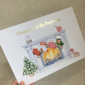 Kerstprint voor moeder, gepersonaliseerde kerstsokken, kerstcadeau - kerstsokken, kerstsok, cadeau voor oma, kerstman