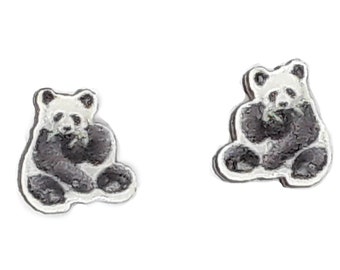 Panda Earrings Post Style