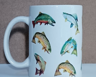 Fish, Trout Mug Five Trout Series