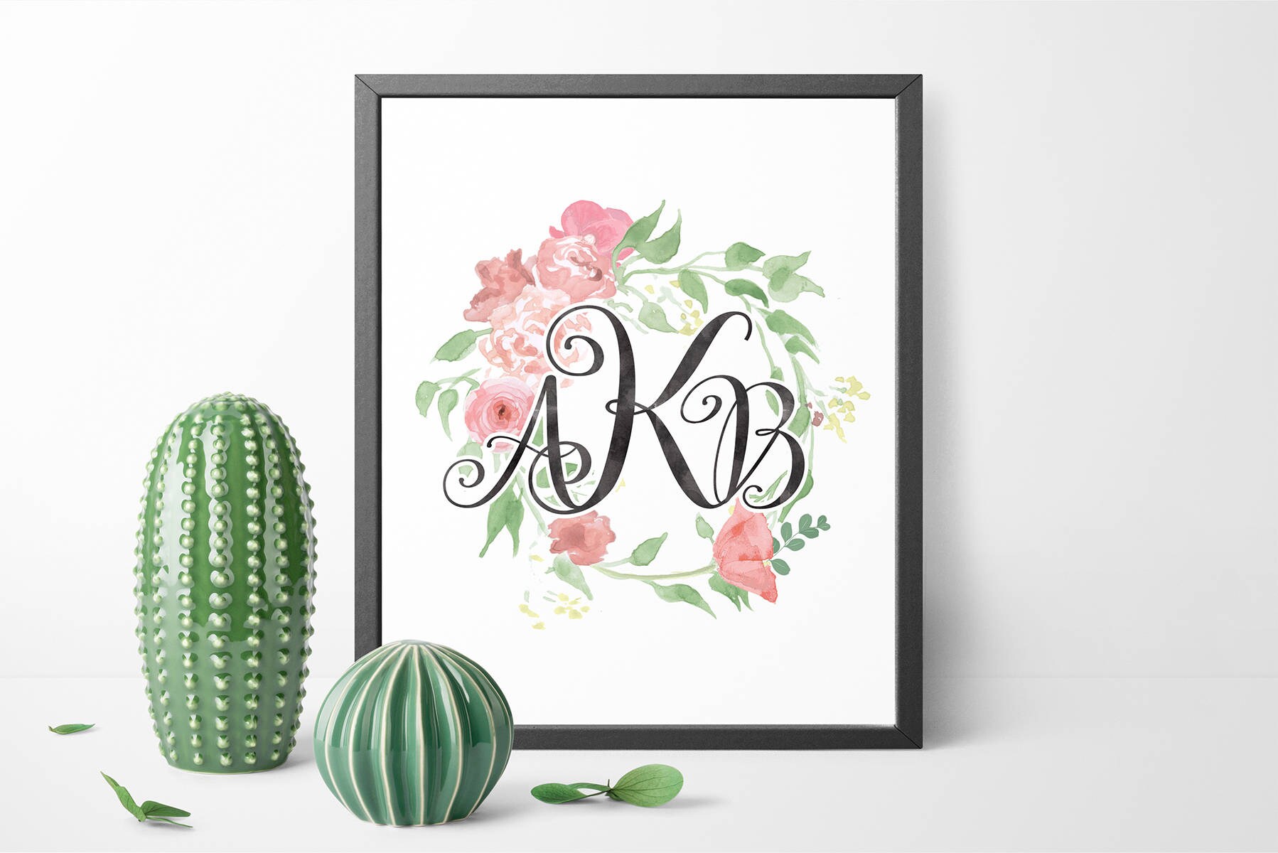 Personalized nursery monogram printable Custom monogram Etsy