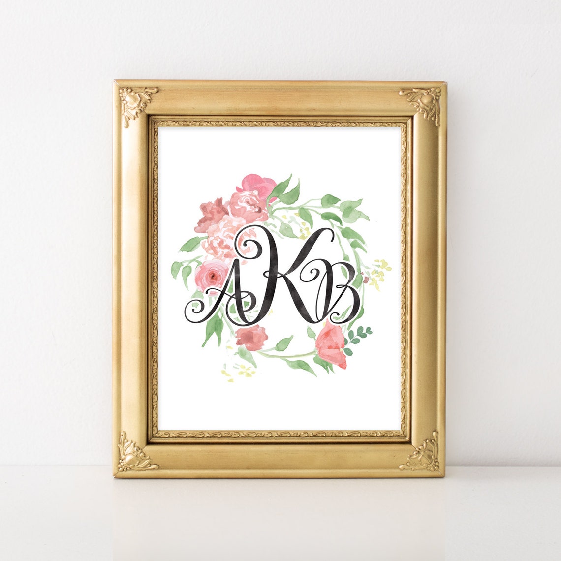Personalized nursery monogram printable Custom monogram Etsy