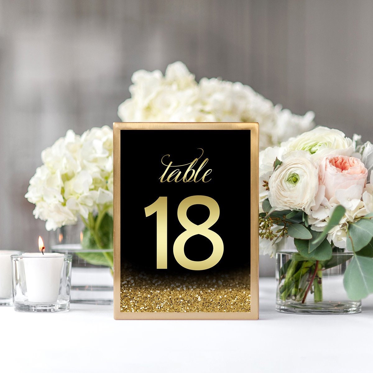 Wedding Table Numbers 1 30 Printable Table Signs Black And Etsy