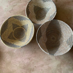 Sweet Grass Basket- Natural Assorted -Set of 3