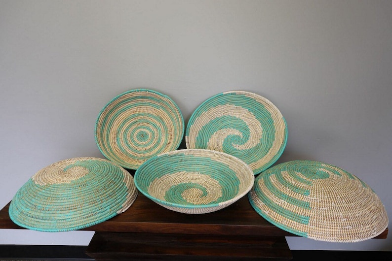 Torquise sweet grass bowls