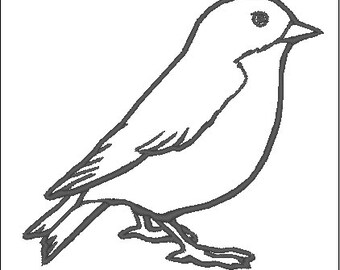 Sparrow Bird Machine Embroidery File Instant Download Swallow Small Bird