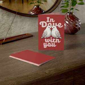 Tarjeta para ella - Tarjeta para él - Enamorado - Paloma - Regalo para observador de aves - Simplemente porque sí - Regalo de aniversario - Notas de amor - Papelería - Carta de amor