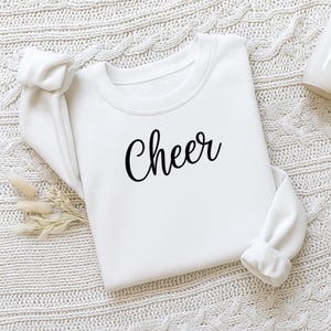 Minimalistische Cheerleader Pullover Geschenk für Cheer Squad Bekleidung Cheerleader Kleidung Praxis tragen Cute Cheer Sweats Cheerleader Sweatshirt