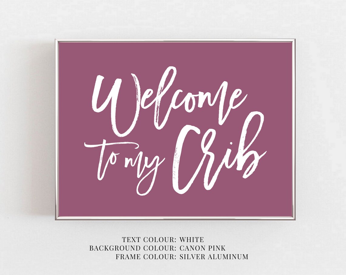 to My Crib Nursery Room Wall Art Baby Girl Baby Etsy