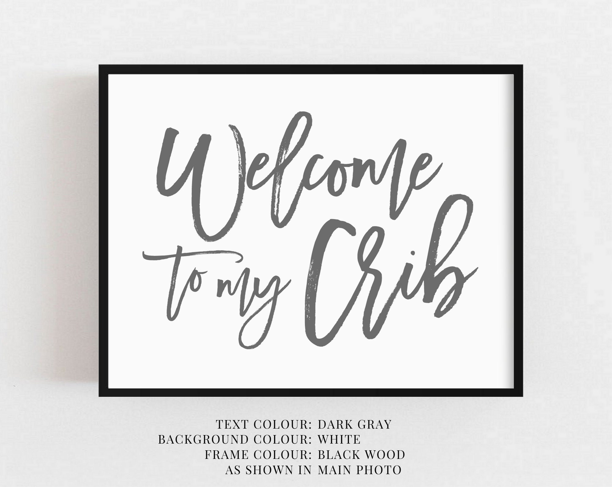 to My Crib Nursery Room Wall Art Baby Girl Baby Etsy