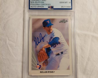 Carte De Collection Nolan Ryan - Édition Limitée Signée 5/10 - Texas Rangers - David Lee Art Cards