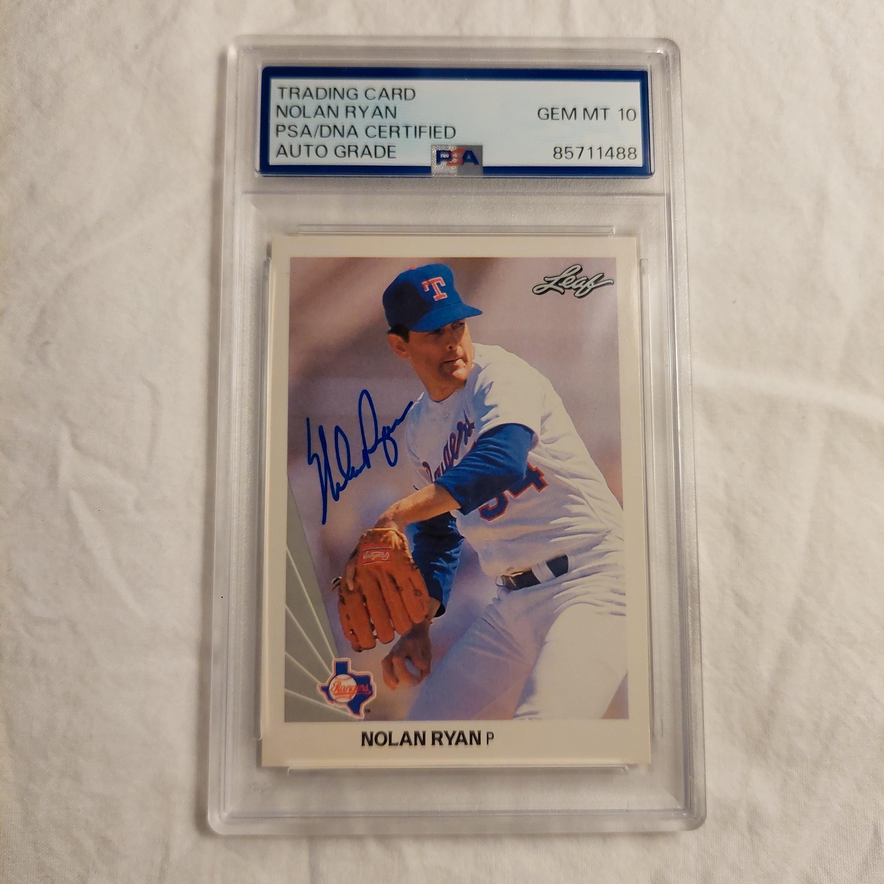 1975 Nolan Ryan Autograph PSA GEM MT 10