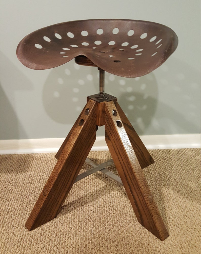 Reclaimed Tractor Seat Stool Vintage Tractor Seat Stool Etsy