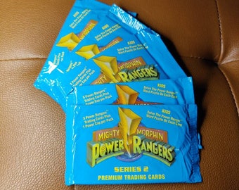 5 Packs, 1994 Mighty Morphin Power Rangers Trading Cards