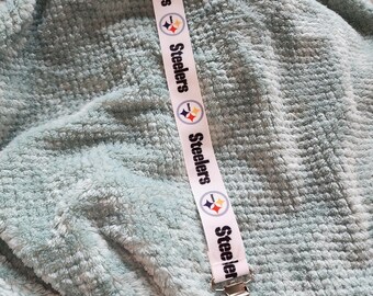Pittsburgh Steelers pacifier clip