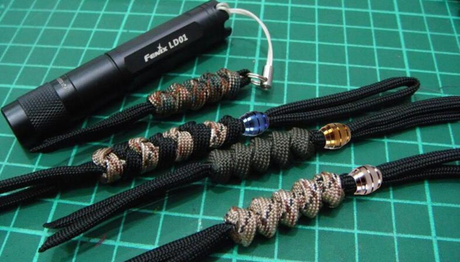 Paracord Titanium Alloy Barrel Beads Gold Color Etsy