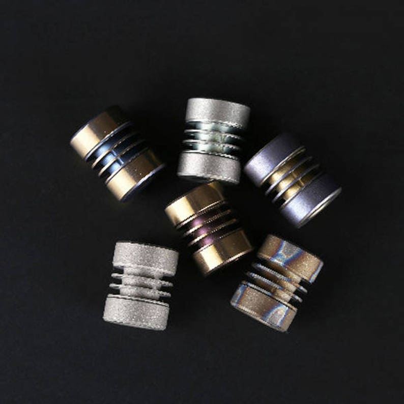 Paracord Titanium Alloy Beads double Drum Etsy