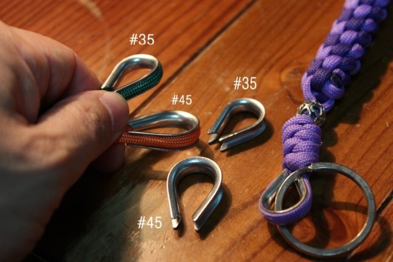 Thimble for paracord and rope S3.5mm 1Lot10pcs