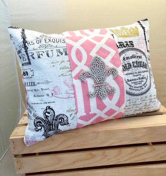 Throw Pillow French Throw Pillow Fleur De Lis Pillow Etsy