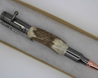 Deer Antler .30 Caliber Bullet Pen