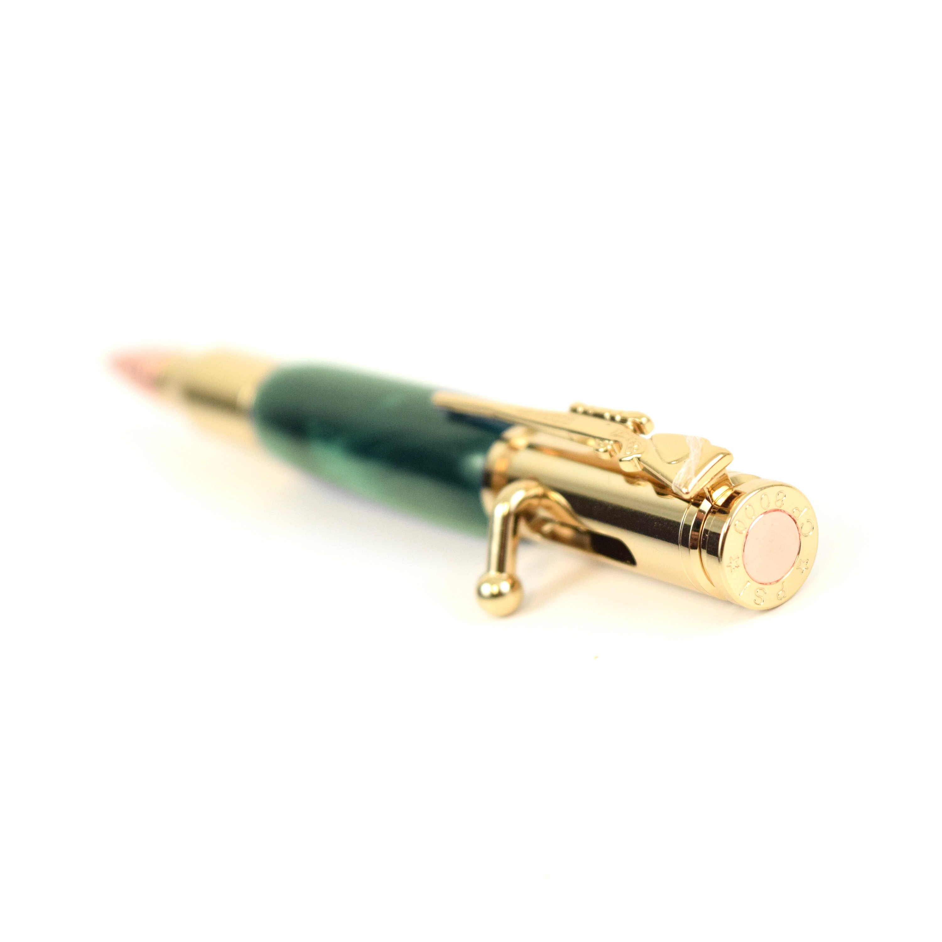 Bullet Pen Rifle Edition Emerald Green Acrylic Handmade -  Canada