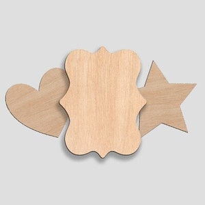 Raw Wood Cutouts - Shapes