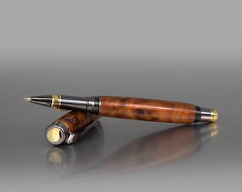 Thuya Burl Wood Pen - Distinguished Handmade Pen - Executive Fountain Pen