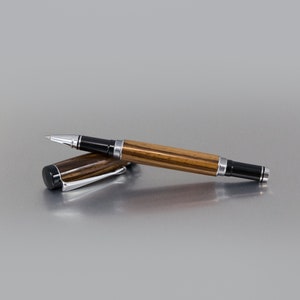 Zebrawood Pen - Distinguished Handmade Pen - Executive Fountain Pen