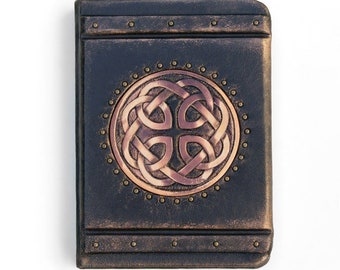 Personalisiertes A6 Keltisches Lederbuch - Dein einzigartiges Notizbuch