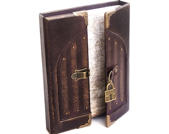 Handgefertigtes Leder Journal Tagebuch, Mittelalter Journal,Skizzenbuch