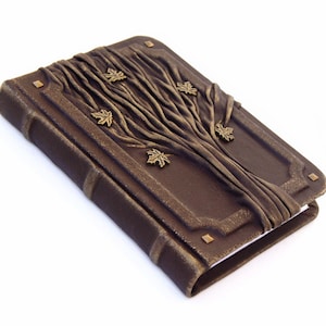 Handmade Leather Journal Tree Of Life, personalized diary, lined paper notebook