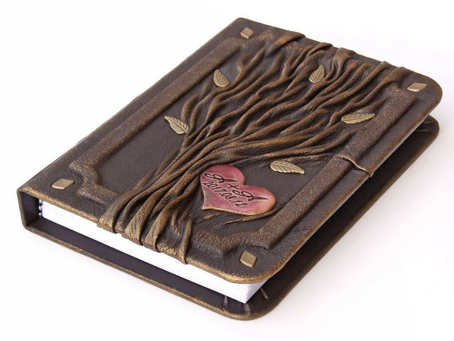 Personalized Leather Journal Gift for the Couple Leather Etsy