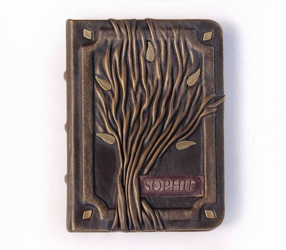 Personalized Leather Journal, notebook Lined Paper, writing journal tree of life