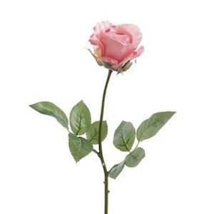Beautiful Pink Silk Rose Bud, artificial rose, faux rose, pink peony, pink roses, faux pink rose, floral decor, valentine, valentines
