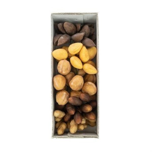 Artificial Assorted Wired Nuts 60 pieces faux peanuts, walnuts, pecans, almond, Brazil restaurant decor, food styling, cheese board