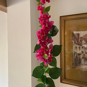 Artificial Bougainvillea Stem, artificial bougainvillea, artificial fuchsia flower, faux bougainvillea, fuchsia bougainvillea