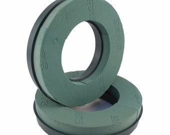 OASIS® NAYLORBASE® bio steekschuimring - 36 cm (14") x 2, bloemisterij, verse bloemen, woondecoratie, bloemenmuur, kerst, kerkdisplays