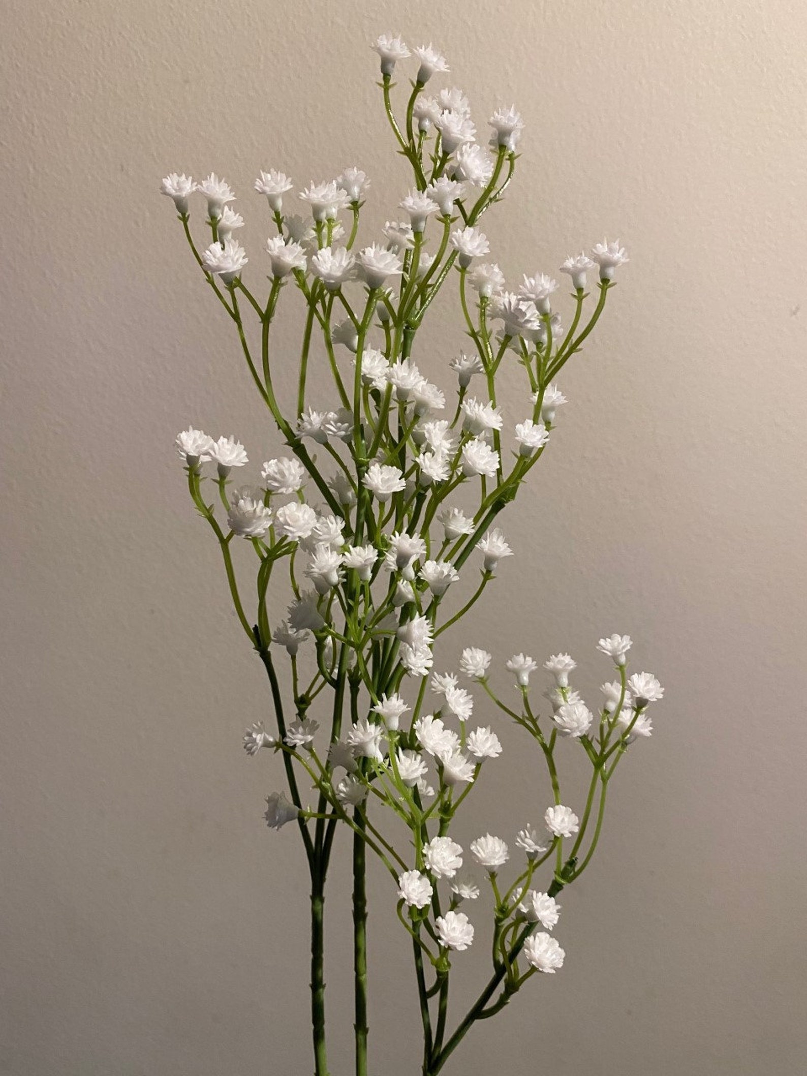 Artificial White Gypsophila Stem Artificial Gypsophila Faux Etsy