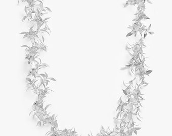 Artificial Silver Sparkle Leaf Garland 180cm, Christmas decor, faux leaf garland, xmas decoration, instagram styling