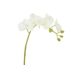 Artificial White Phalaenopsis Orchid, faux orchid, artificial orchid, artificial flowers, wedding flowers