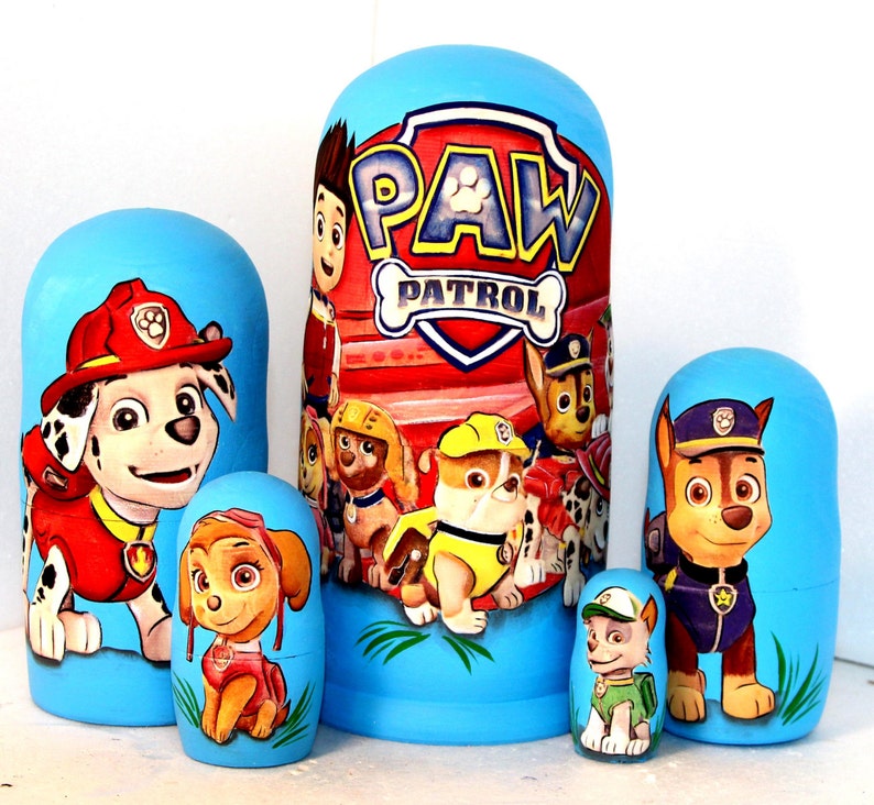 paw patrol nesting dolls