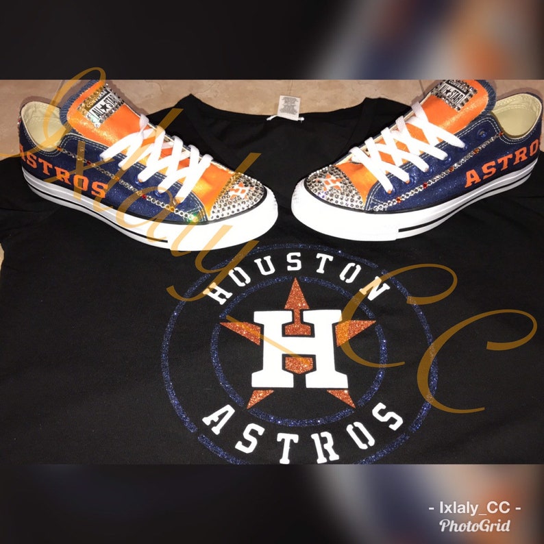 Custom Astros Glitter T Shirt Etsy